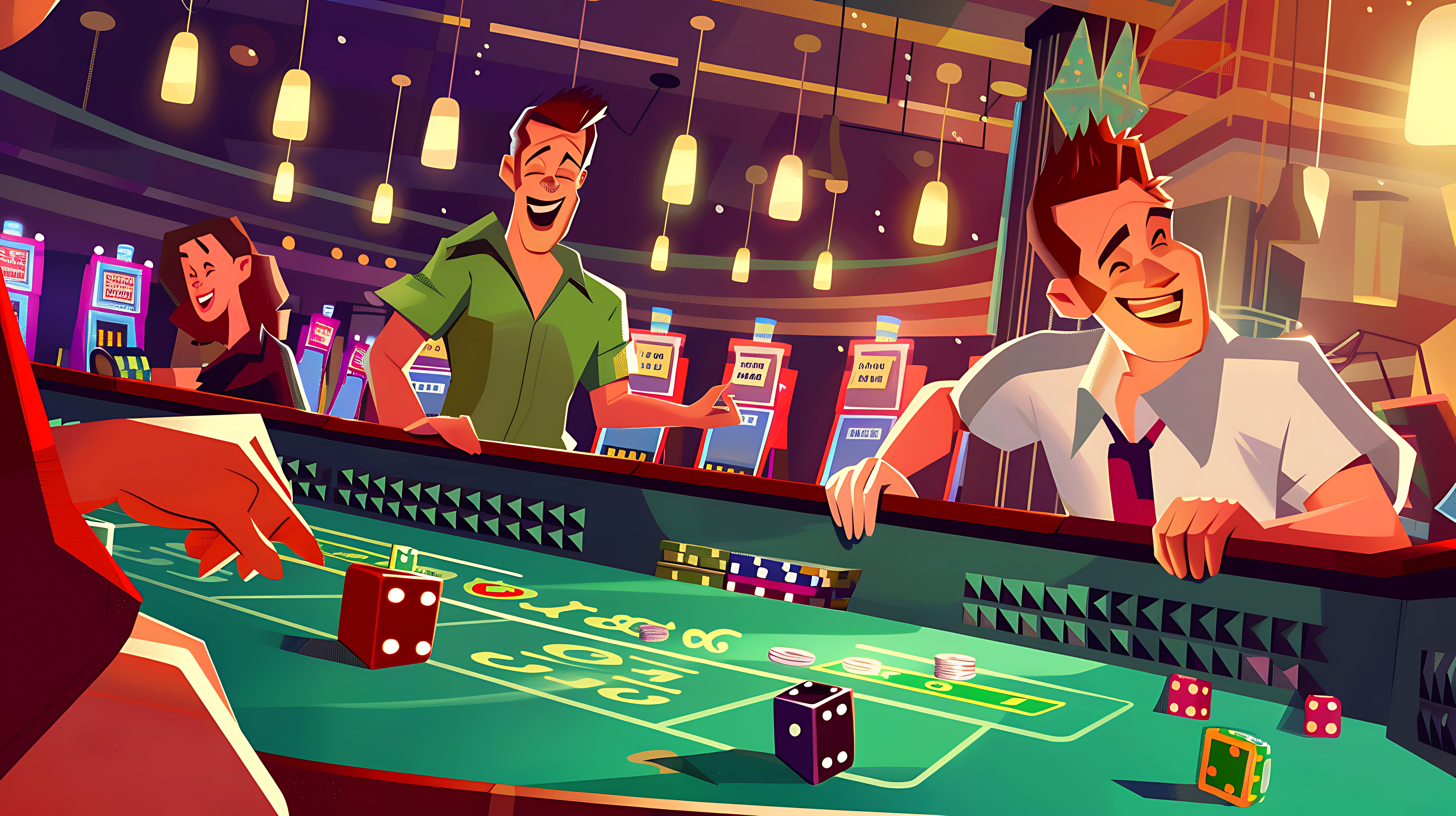Player enjoying a social reel-based game